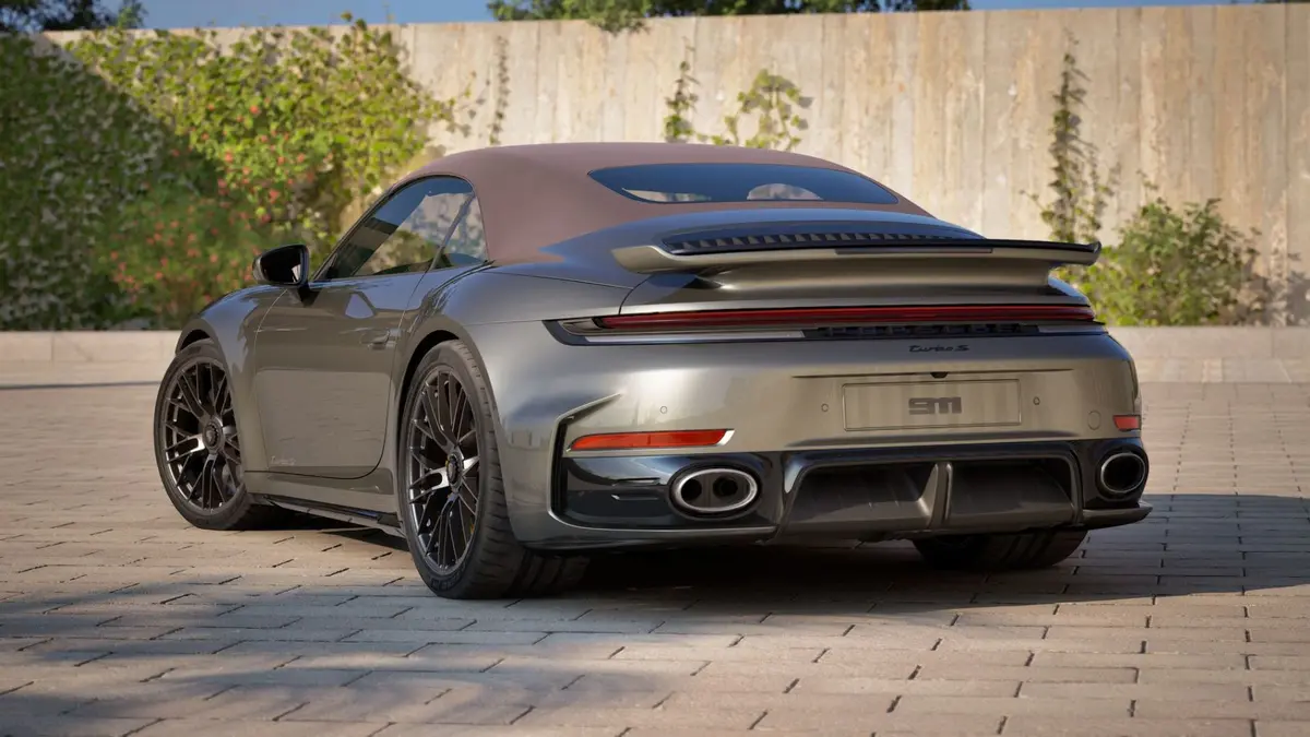 Porsche 911 992 Carrera Turbo S Cabrio 2026, esterno — Rome Luxury Car Rental, Roma